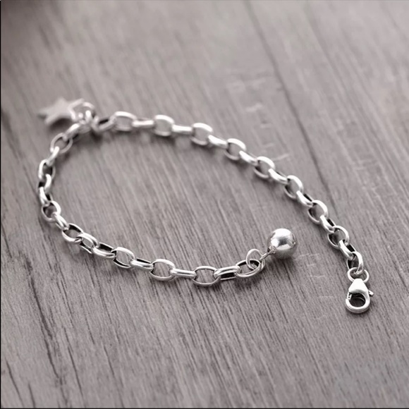 NEW 925 STERLING SILVER STAR BRACELET - Picture 4 of 8